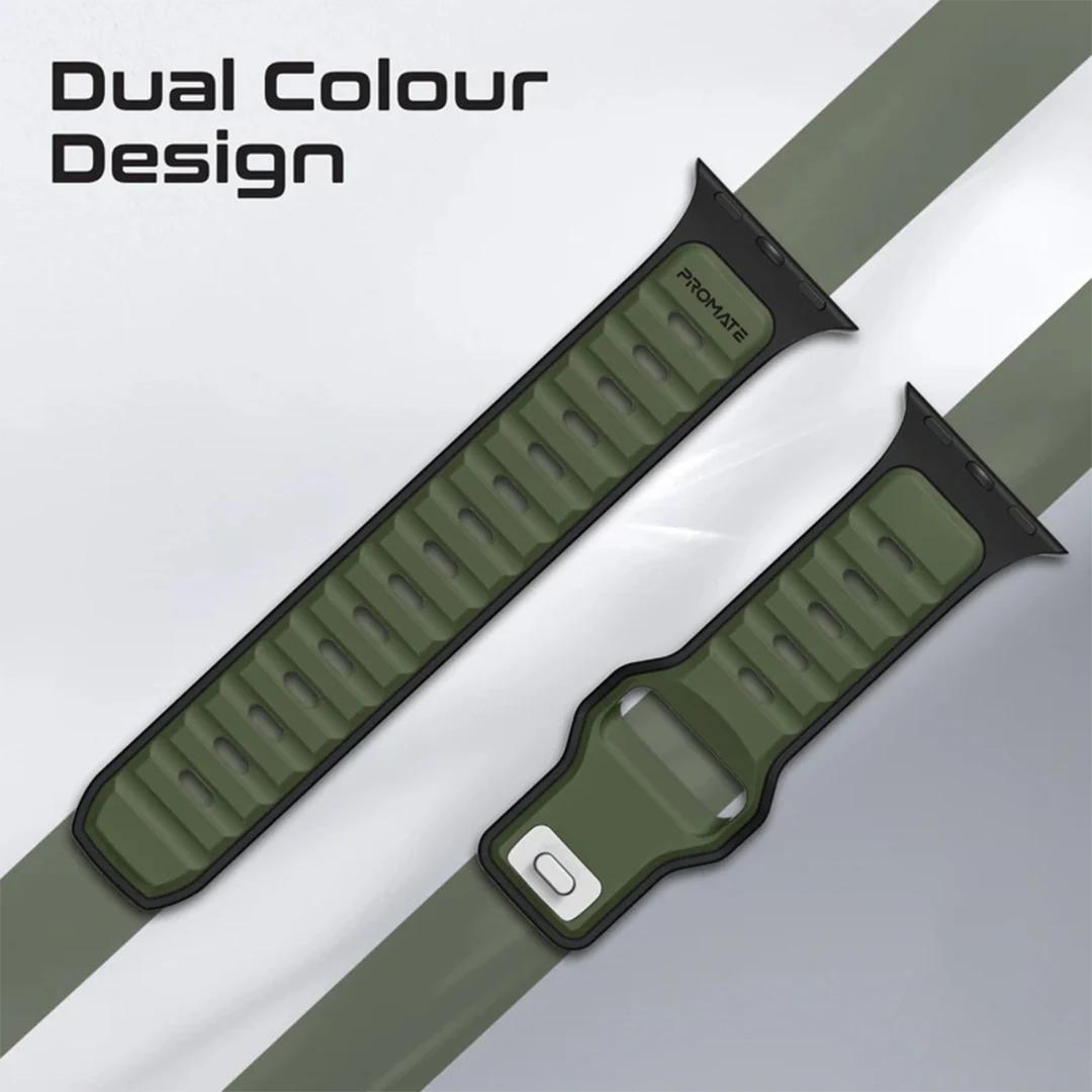 سوار 2 في 1 سيليكون لساعة Apple Watch (42/44/45/46/49 مم) - View 1