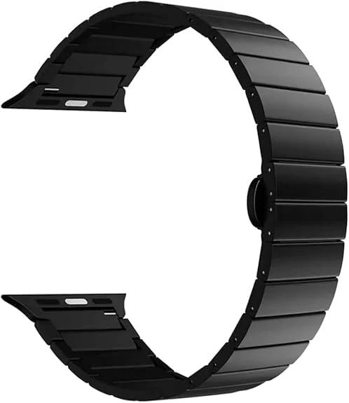 سوار Lancai معدني لساعة Apple Watch (42/44/45/49 مم)