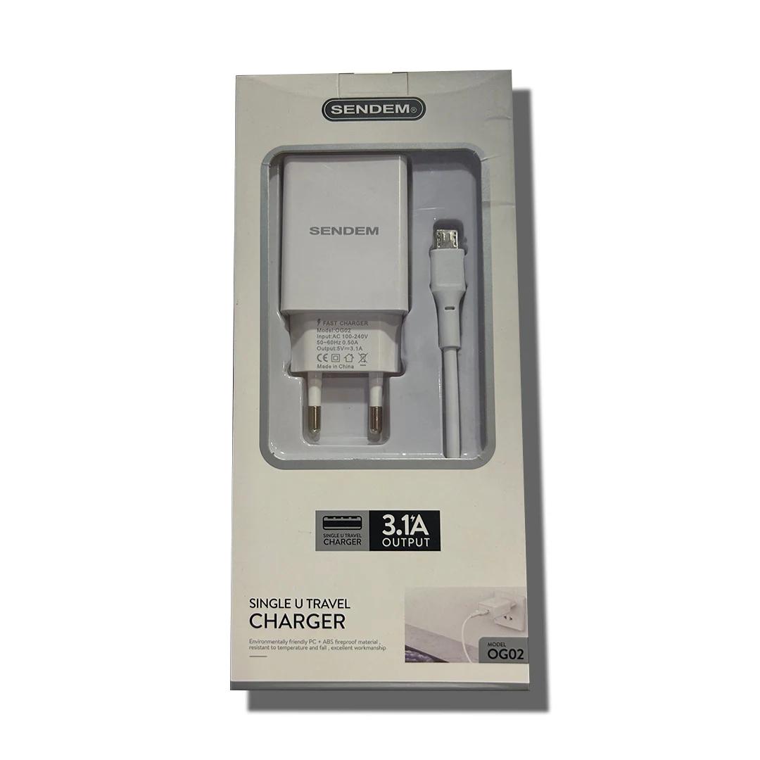 شاحن Sendem OG02 مع كابل Micro USB - View 1