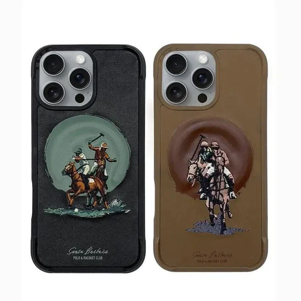 Santa Barbara Polo & Racquet Club Leather Case for iPhone 16