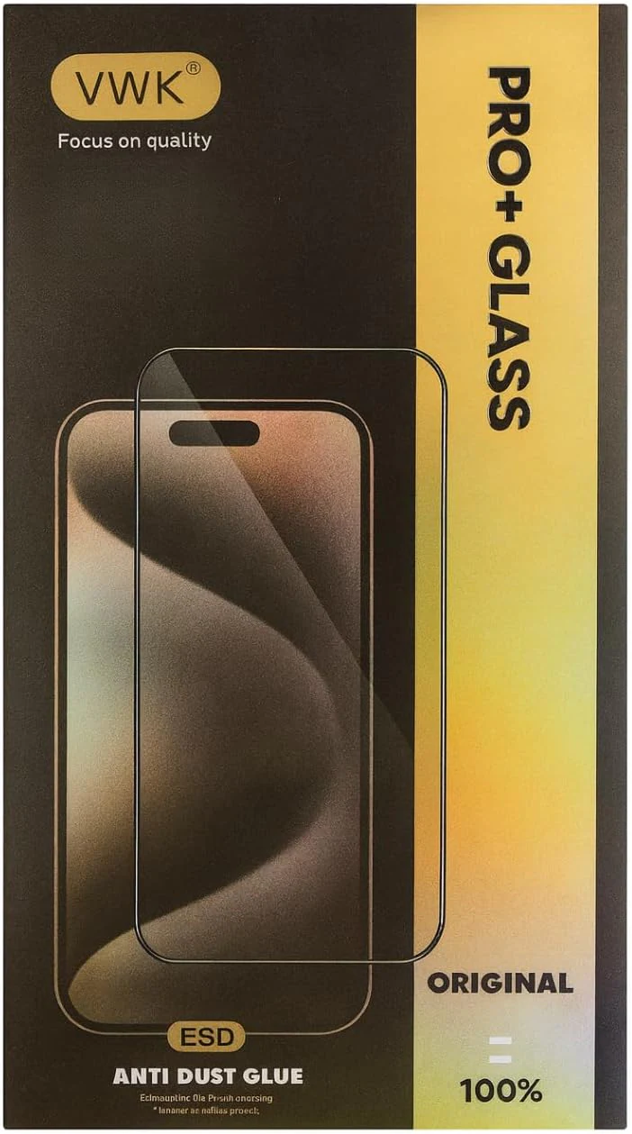 VWK Pro+ Glass Screen Protector with Black Edge