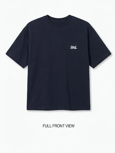 NAVY BLUE SOUL T SHIRT