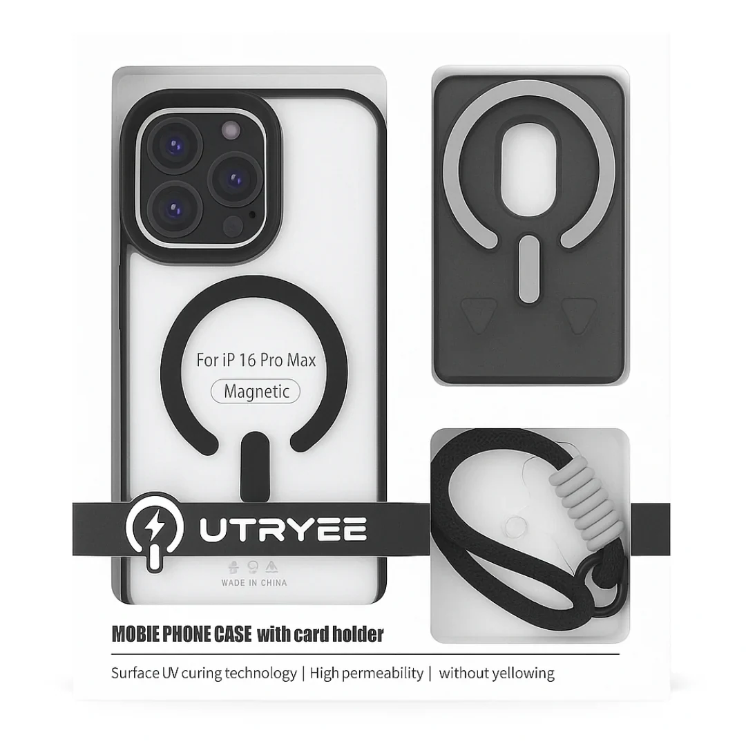 جراب Utryee محفظة وحامل كروت لهاتف iPhone 16 Pro Max image 1