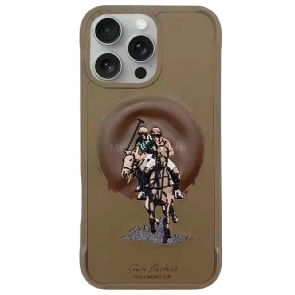 Santa Barbara Polo & Racquet Club Leather Case for iPhone 15 Pro Max