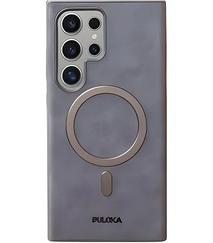 جراب Puloka LK-2536 شفاف Leather MagSafe Defender لهاتف Samsung Galaxy S24 Ultra image 1