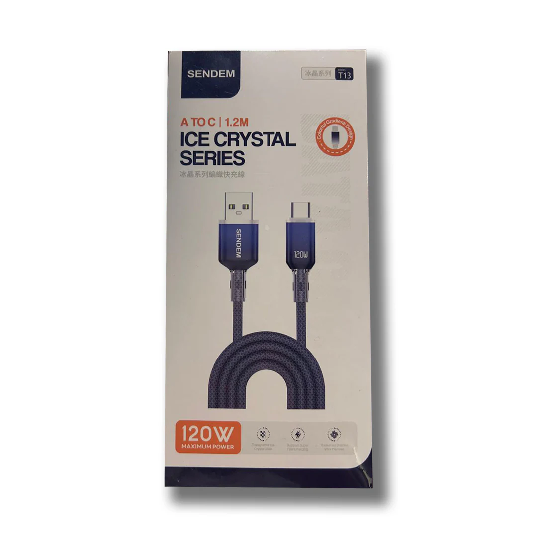 Sendem T13 120W Fast Charging USB to Type-C Cable