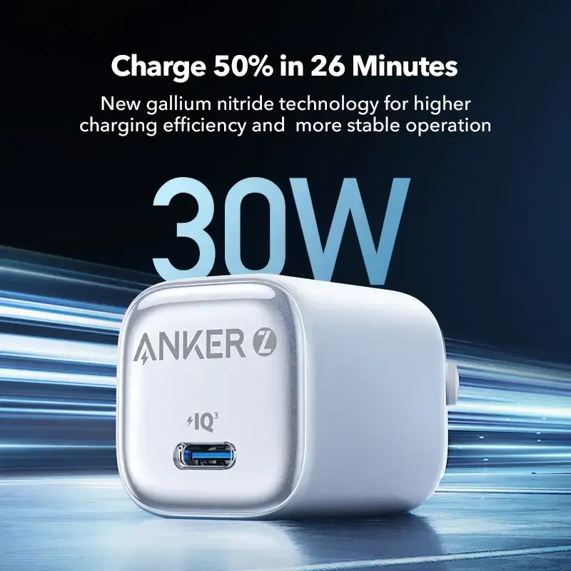 ANKER Zolo A2698 30W GaN USB-C Fast Charger