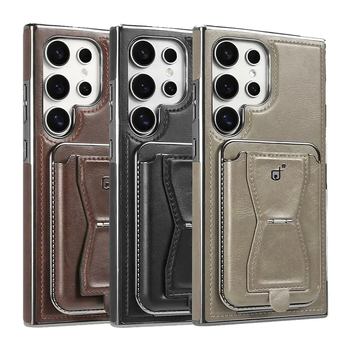 Rimbmax P95 Leather MagSafe Wallet Cover for Samsung Galaxy S25 Ultra