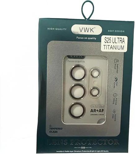 حماية عدسة كاميرا VWK لهاتف سامسونج S25 Ultra image 1