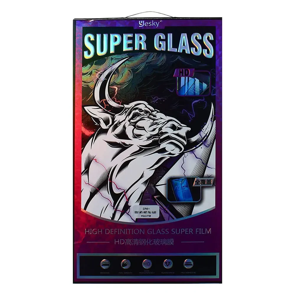 Yesky Screen Protector with Black Edge & Speaker Dust Filter