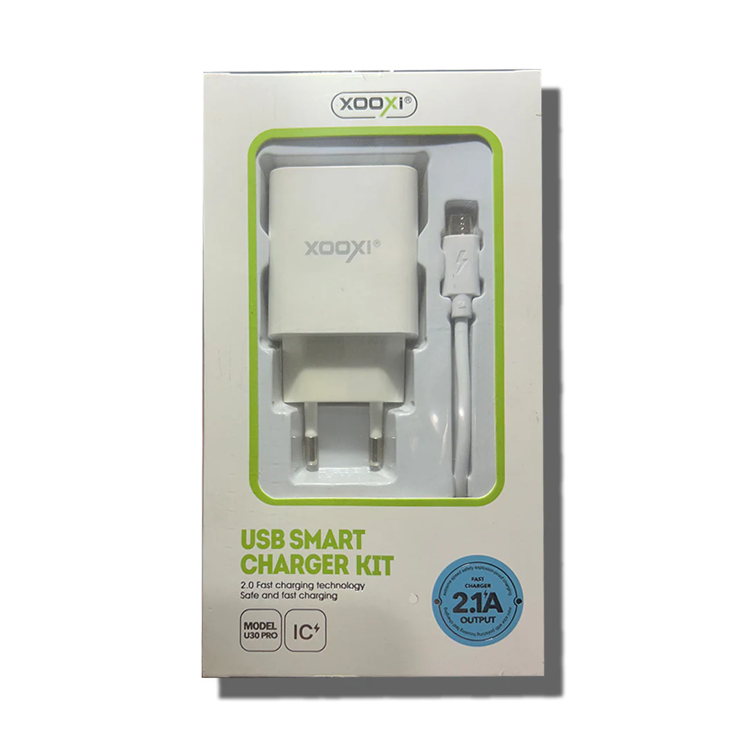 XOOXI U30 Pro Fast Charger with Micro USB Cable